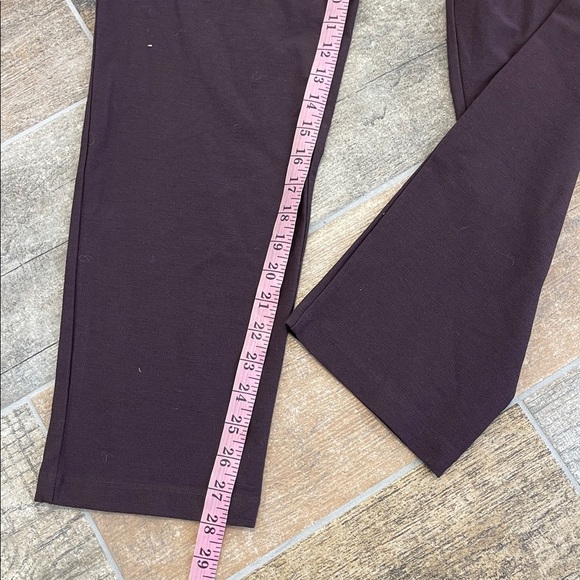 NWT Eileen Fisher Washable Stretch Crepe Slim Ankle Pant Eggplant Purple Large - Picture 11 of 12